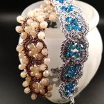 Bracciale realizzato ad uncinetto in due versioni
