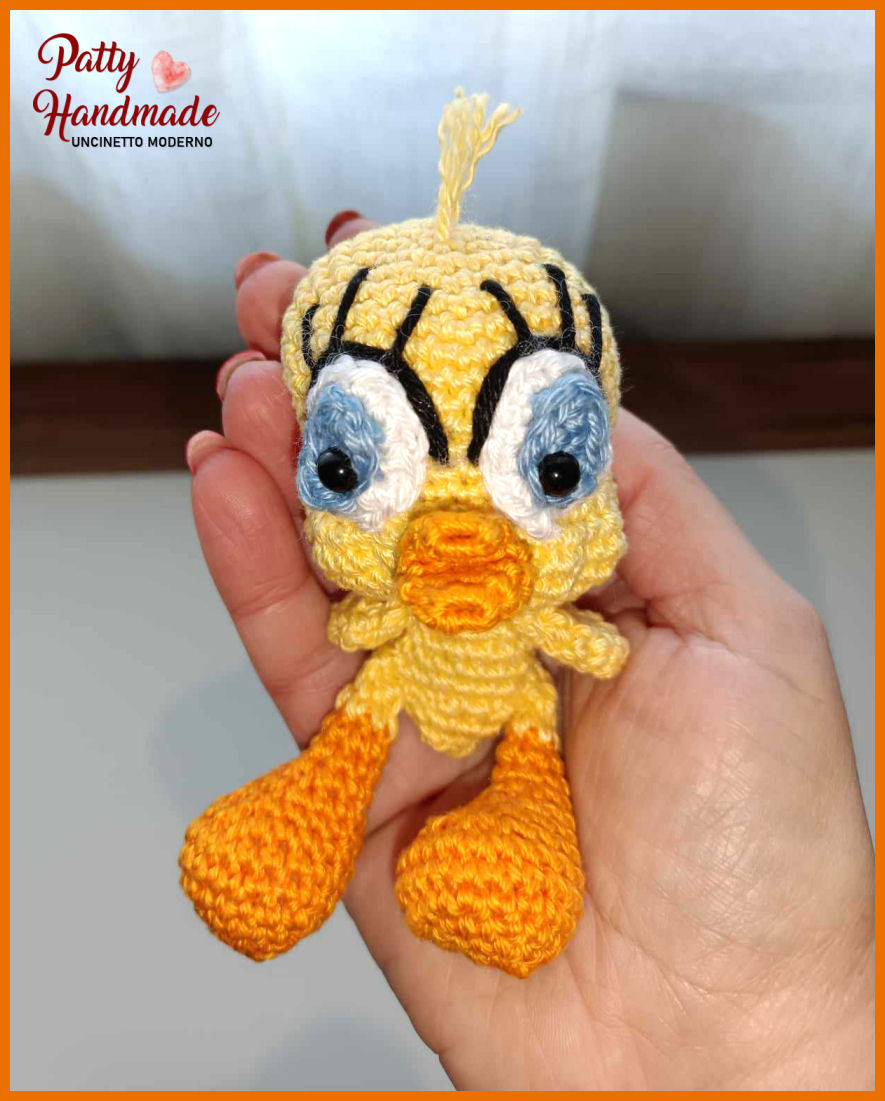 Piccolo Titti realizzato ad amigurumi