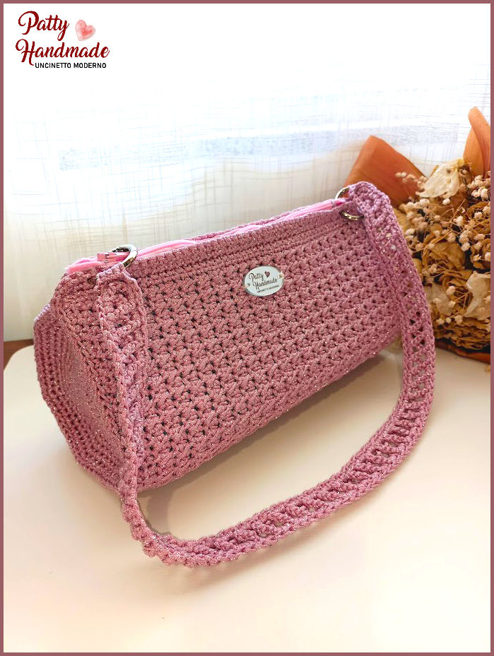 Mini bauletto “DALILA” realizzato ad uncinetto