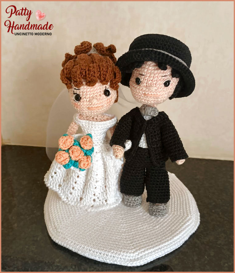 Sposini Amigurumi -Topper Cake
